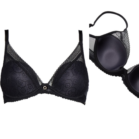 Chantelle Lingerie Festivite Underwire Contour Black Bra - Picture 4 of 9